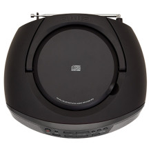 Aiwa BBTU-400BK nešiojama stereo sistema, analoginė ir skaitmeninė, 6 W, FM, juoda, MP3 atkūrimas