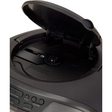 Aiwa BBTU-400BK nešiojama stereo sistema, analoginė ir skaitmeninė, 6 W, FM, juoda, MP3 atkūrimas