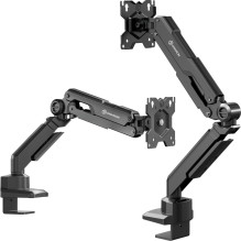 ONKRON G90-B Swivel and tilt desk mount for 13'-34' monitors, max. 10 kg, with rotation, black