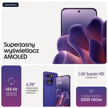 „Motorola edge 70 fusion“ 17,2 cm (6,78 colio) dviejų SIM kortelių „Android 16.0“ 5G USB C tipo 12 GB 256 GB 7000 mAh vi