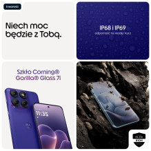 „Motorola edge 70 fusion“ 17,2 cm (6,78 colio) dviejų SIM kortelių „Android 16.0“ 5G USB C tipo 12 GB 256 GB 7000 mAh vi