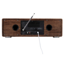 AKAI AM-100 RHAPSODY Stereo system 30W RMS, Bluetooth 5.0, DAB+ / FM, CD / USB, AUX, brown black