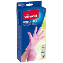 Vileda Multi Latex 100 vienkartinės pirštinės, smėlio spalvos, 100 vnt. Vileda Multi Latex 100 vienkartinės pirštinės, smėlio spalvos, 100 vnt.