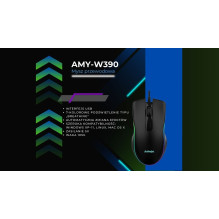„Activejet AMY-W390“ šildoma USB pelė su laidine jungtimi „Activejet AMY-W390“ šildoma USB pelė su laidine jungtimi