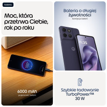 „Motorola Moto G17 Power“ 17,1 cm (6,72 colio) hibridinis dviejų SIM kortelių įrenginys, „Android 15“, USB C tipo, 8 GB,
