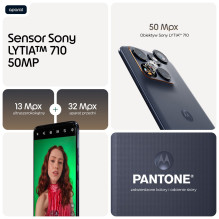 „Motorola edge 70 fusion“ 17,2 cm (6,78 colio) dviejų SIM kortelių „Android 16.0“ 5G USB C tipo 12 GB 256 GB 7000 mAh ju