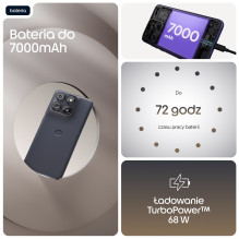 „Motorola edge 70 fusion“ 17,2 cm (6,78 colio) dviejų SIM kortelių „Android 16.0“ 5G USB C tipo 12 GB 256 GB 7000 mAh ju