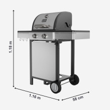 Black+Decker BXOG7200E gas grill, 2 burners x 3.6 kW Black+Decker BXOG7200E gas grill, 2 burners x 3.6 kW