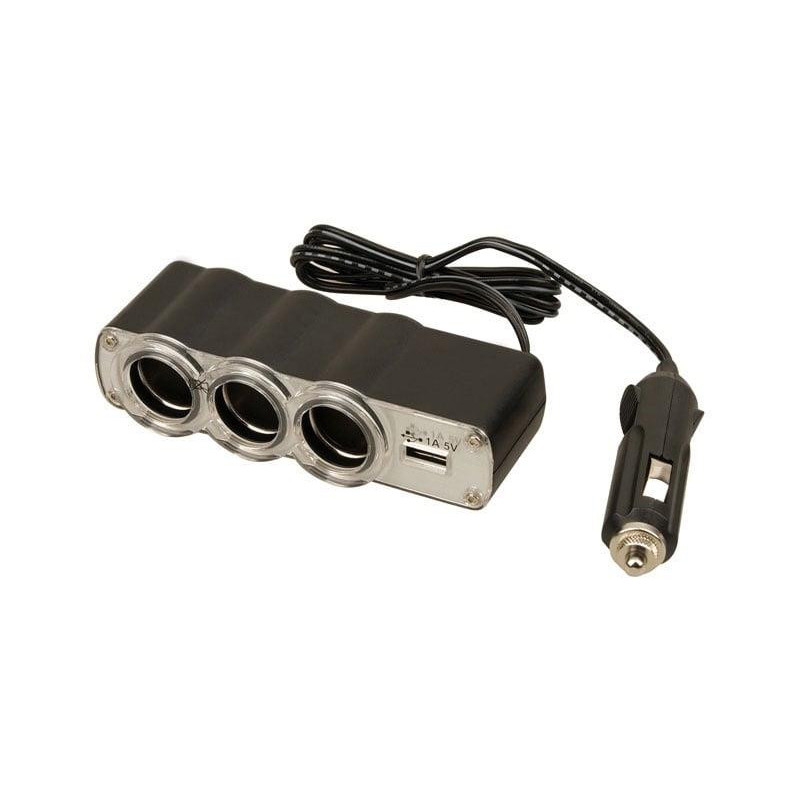 Citreum Car Cigarette Lighter Socket Multiplier with USB ...
