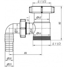 Ani Plast 1 1 / 2'' Washing Machine Siphon Ani Plast 1 1 / 2'' Washing Machine Siphon