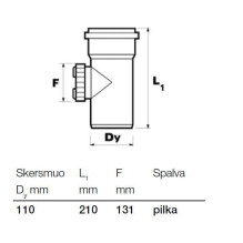Vidaus kanalizacijos pravala Wavin, Ø 110 mm Vidaus kanalizacijos pravala Wavin, Ø 110 mm
