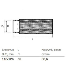 Rievėtas drenažo vamzdis su geotekstile Wavin, Ø 113 / 126 mm Rievėtas drenažo vamzdis su geotekstile Wavin, Ø 113 / 126 mm