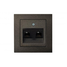 SOCKET COMP ĮKL-002-01 2POINTS BLACK EPS SOCKET COMP ĮKL-002-01 2POINTS BLACK EPS
