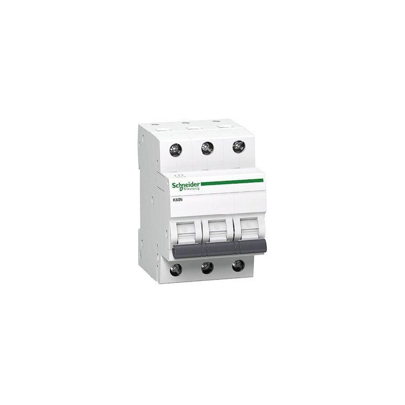 Automatic circuit breaker Schneider K60N, 3P, C, 6kA, 25A
