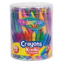 WAX CRAYONS 64 PCS COLORINO...