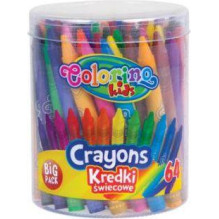 WAX CRAYONS 64 PCS COLORINO 33008PTR WAX CRAYONS 64 PCS COLORINO 33008PTR