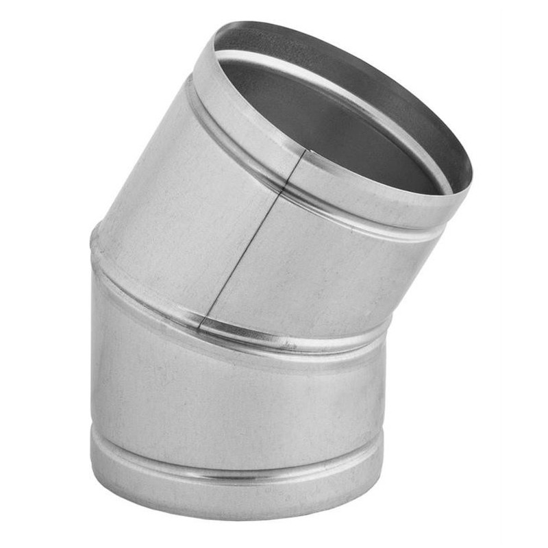 Elbow for hot air distribution system DARCO KNS 30x125mm