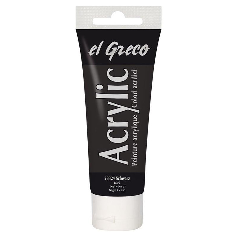 PAINT ACRYLIC 75ML 28324 BLACK