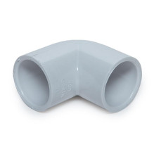 Alkūnė 406-007, PVC-U, 3 / 4"x90° klijuojamas vidus