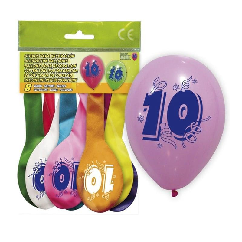 BALLOONS (5206-10, OVAL, WITH NUMBER 2,