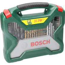 Mechaninių įrankių priedų rinkinys Bosch, 70 vnt. Mechaninių įrankių priedų rinkinys Bosch, 70 vnt.