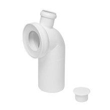 Unitazo alkūnė Tycner 767 110 / 45 / 50, Ø 110 mm, balta