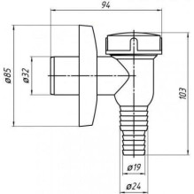 Ani Plast M500EU Washing Machine Siphon