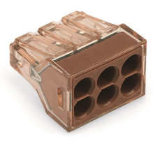 Wire flange Wago 773-606, 400 V, brown, 5 pcs Wire flange Wago 773-606, 400 V, brown, 5 pcs