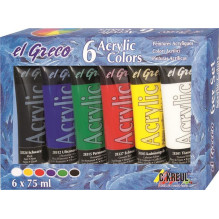 PAINT ACRYLIC 6 COLOURS...