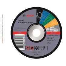 Pjovimo diskas Bosch, 125 x 1 x 22.23 mm Pjovimo diskas Bosch, 125 x 1 x 22.23 mm