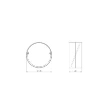 Ventiliacijos tarpmovė EUROPLAST AV125, D125 mm