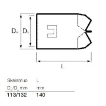 Drenažo vamzdžių aklė Wavin, Ø 113 mm