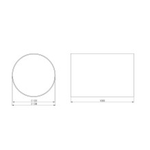 Ventiliacinis kanalas EUROPLAST D125, 1m Ventiliacinis kanalas EUROPLAST D125, 1m