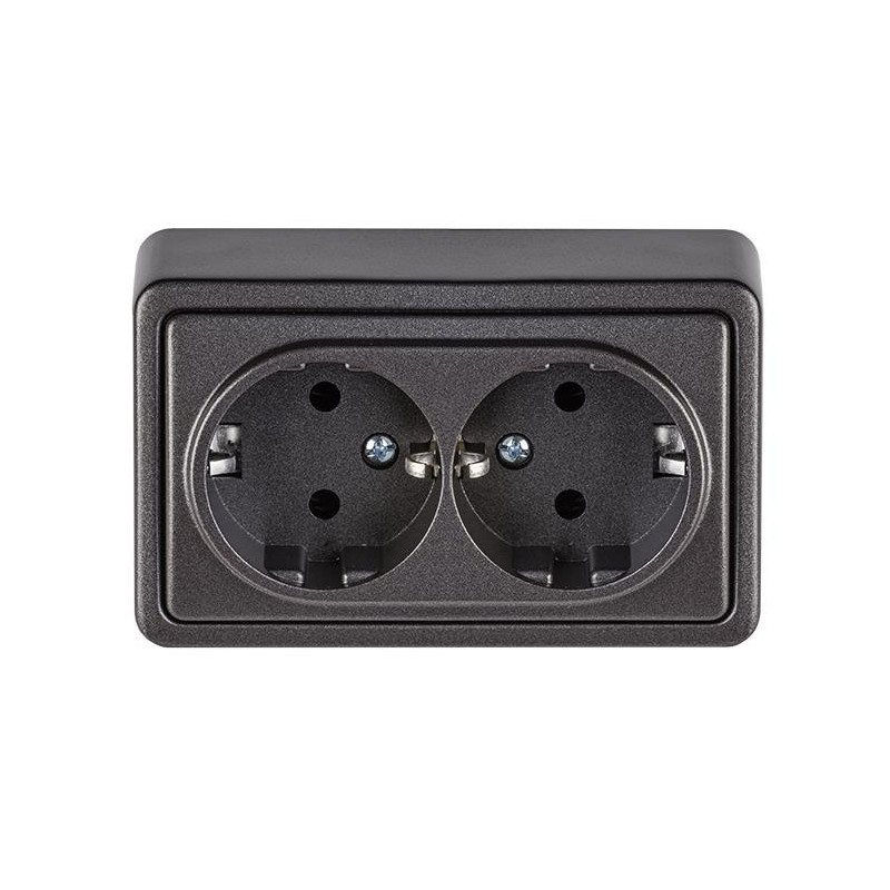 SOCKET RP16-021 GR 2P OVER PLAST ANT SL+