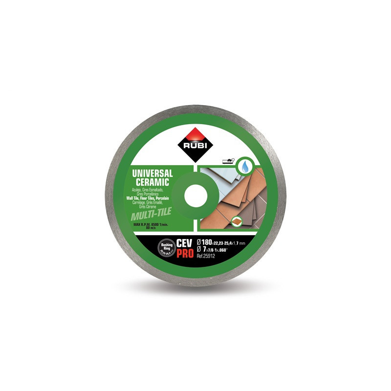 DIAMOND BLADE BL-C180 / 25, 4 RUBI, SOLID