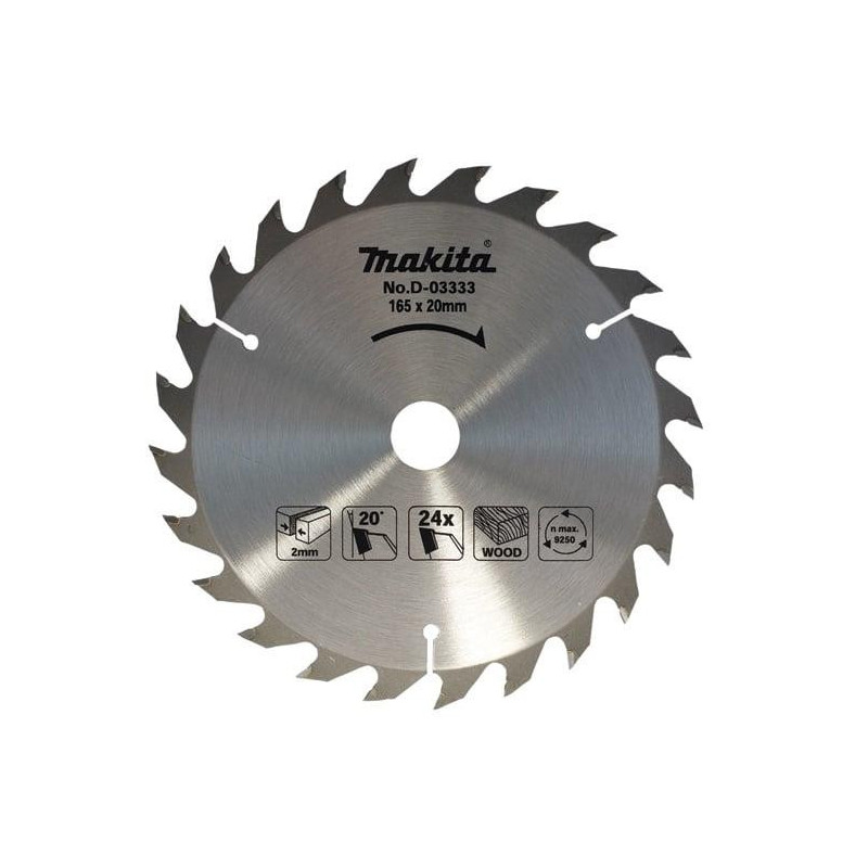 SAW BLADE 165X20MM 24T