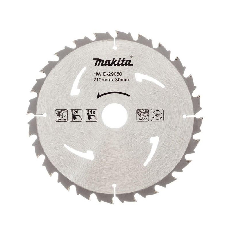 SAW BLADE 210X30 / 25MM 24T PUIT 5008MG