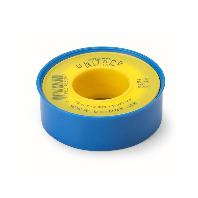 THREAD SEALING TAPE UNIPAK 12MM X 12M