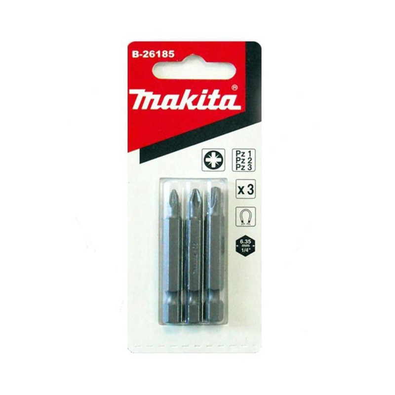 SCREW BIT SET PZ1,2,3X50MM 3 PCS