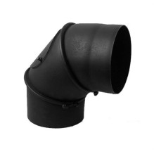 Chimney elbow 90° adjustable with cleanup D160 WADEX