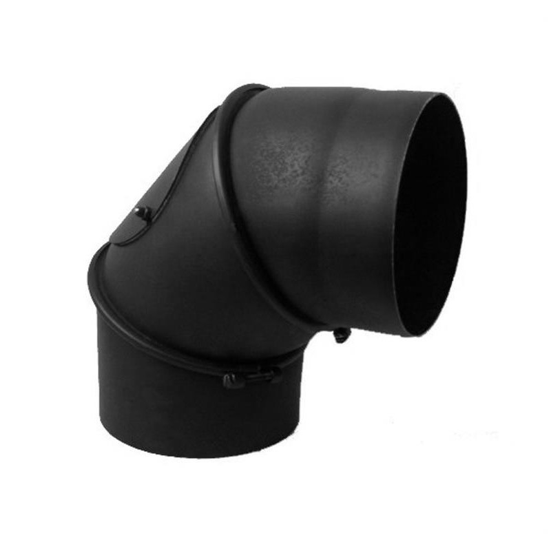 Chimney elbow 90° adjustable with cleanup D160 WADEX