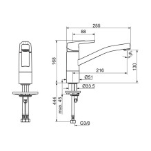 KITCHEN FAUCET 3930F SAGA