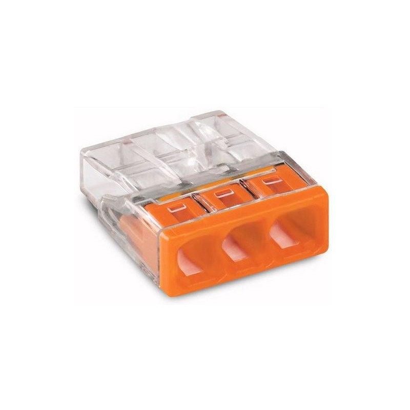 Laidų jungė Wago 2273-203, 3 x 0,5-2,5 mm², 450 V, 25 vnt.
