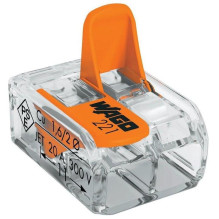 Wire flange Wago 221-412, 450 V, orange, 20 pcs Wire flange Wago 221-412, 450 V, orange, 20 pcs