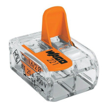 Wire flange Wago 221-412, 450 V, orange, 20 pcs Wire flange Wago 221-412, 450 V, orange, 20 pcs