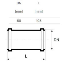 Vidaus kanalizacijos remontinė mova Ultra dB, Ø 50 mm Vidaus kanalizacijos remontinė mova Ultra dB, Ø 50 mm