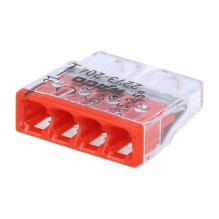 Wire flange Wago 2273-204, 450 V, red, 25 pcs Wire flange Wago 2273-204, 450 V, red, 25 pcs