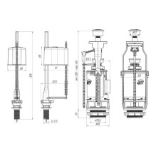WC BOTTOM FILL VALVE 1 / 2,CHR3 / 6L WC3550C WC BOTTOM FILL VALVE 1 / 2,CHR3 / 6L WC3550C
