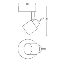 Kryptinis šviestuvas PHILIPS MERANTI 5031017E7, 35 W, GU10 Kryptinis šviestuvas PHILIPS MERANTI 5031017E7, 35 W, GU10