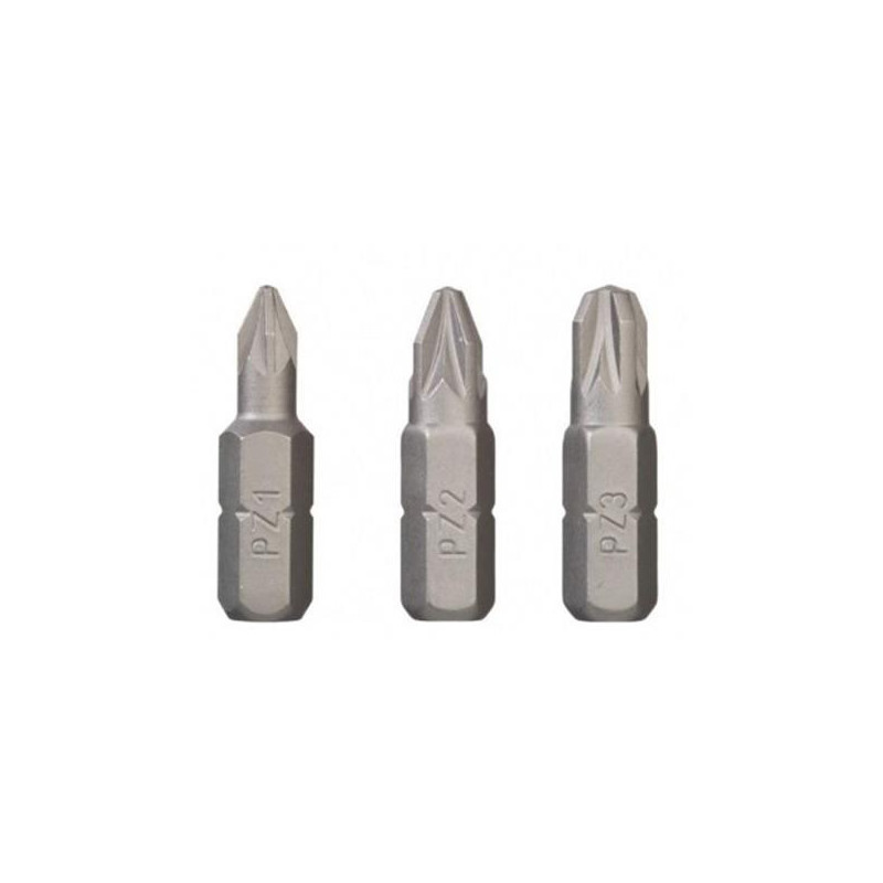 SCREW BIT PZ1,2,3X25MM 3 PCS